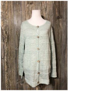 C&K Designs Sage Cardigan Sweater womens size large Lightweight NWT